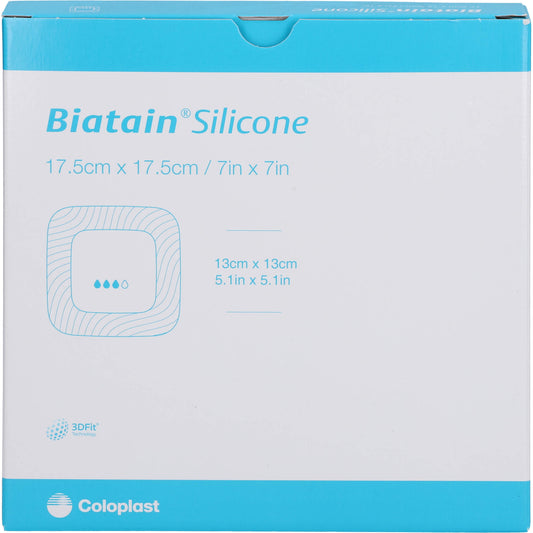 BIATAIN Silicone Schaumverband 17,5x17,5 cm 5 St