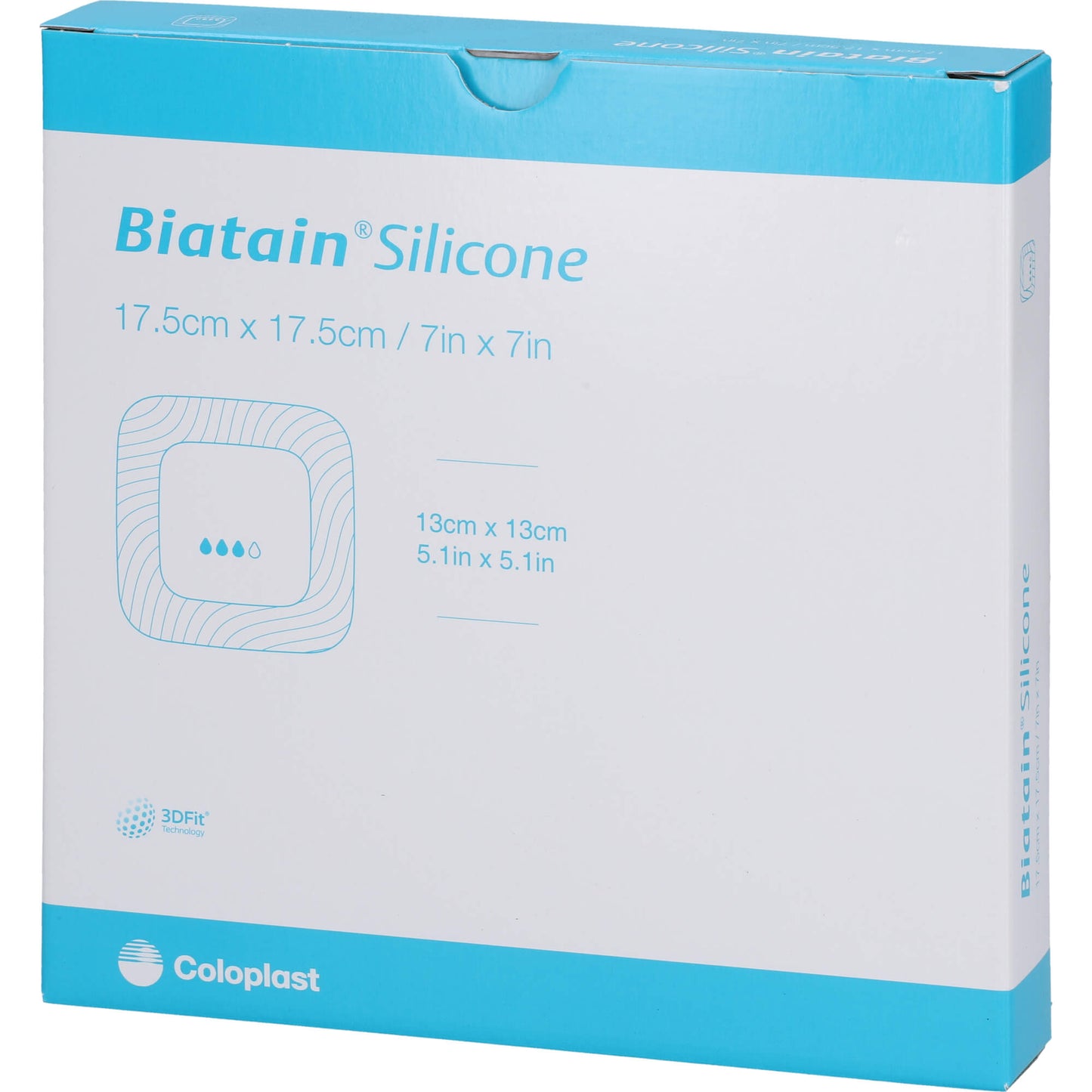 BIATAIN Silicone Schaumverband 17,5x17,5 cm 5 St