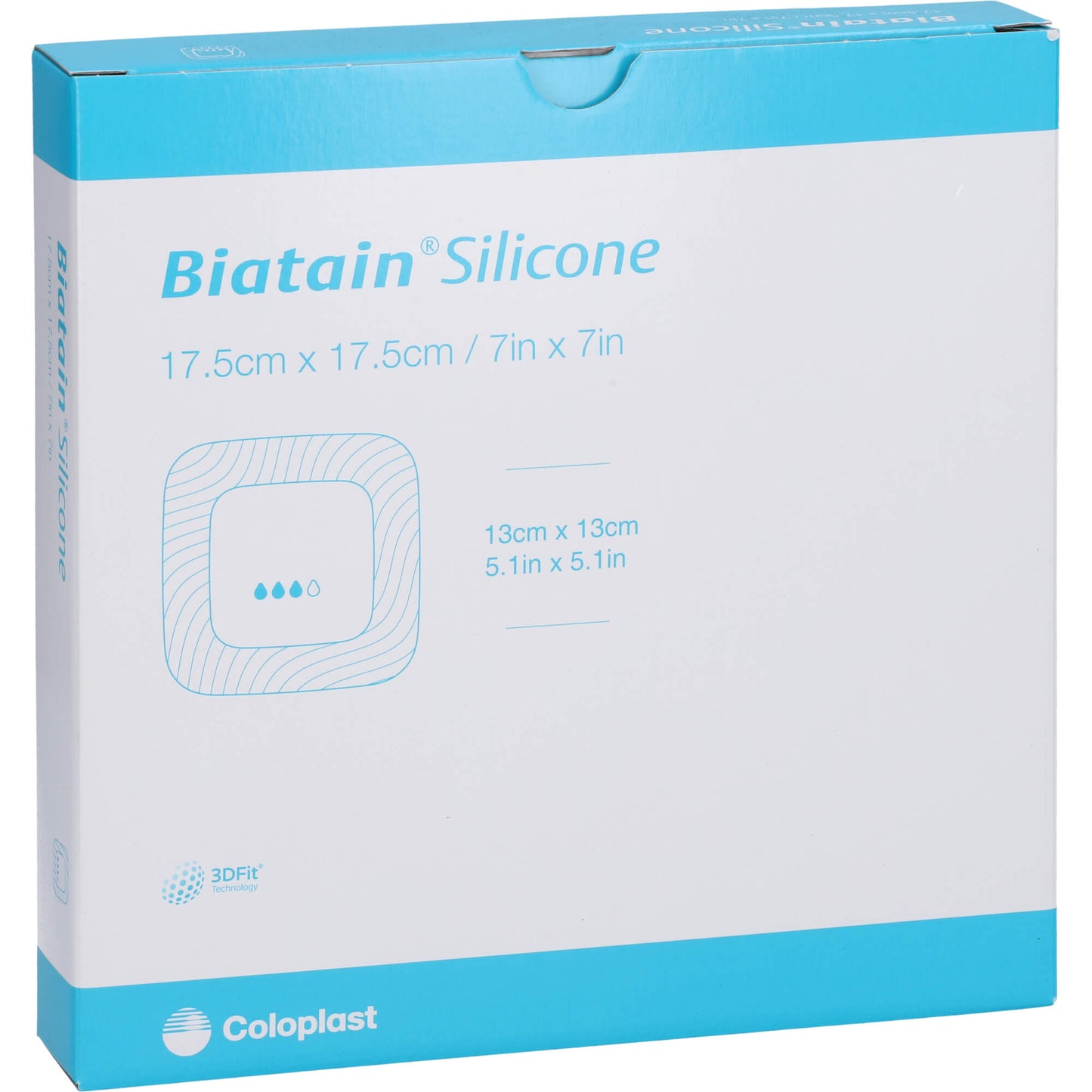 BIATAIN Silicone Schaumverband 17,5x17,5 cm 5 St