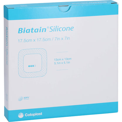 BIATAIN Silicone Schaumverband 17,5x17,5 cm 5 St