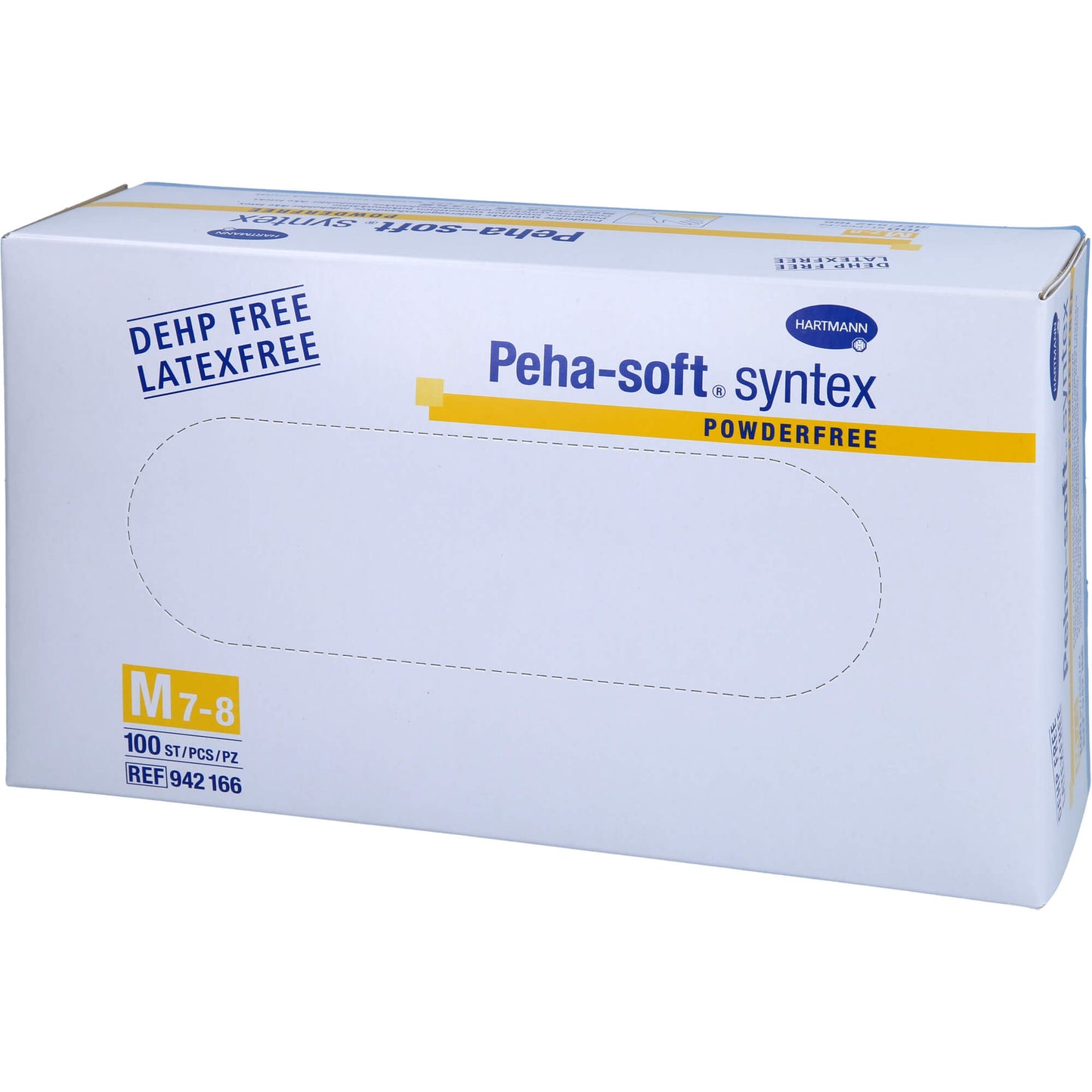 PEHA-SOFT Syntex Unters.Handsch.unste.pud.frei M 100 St
