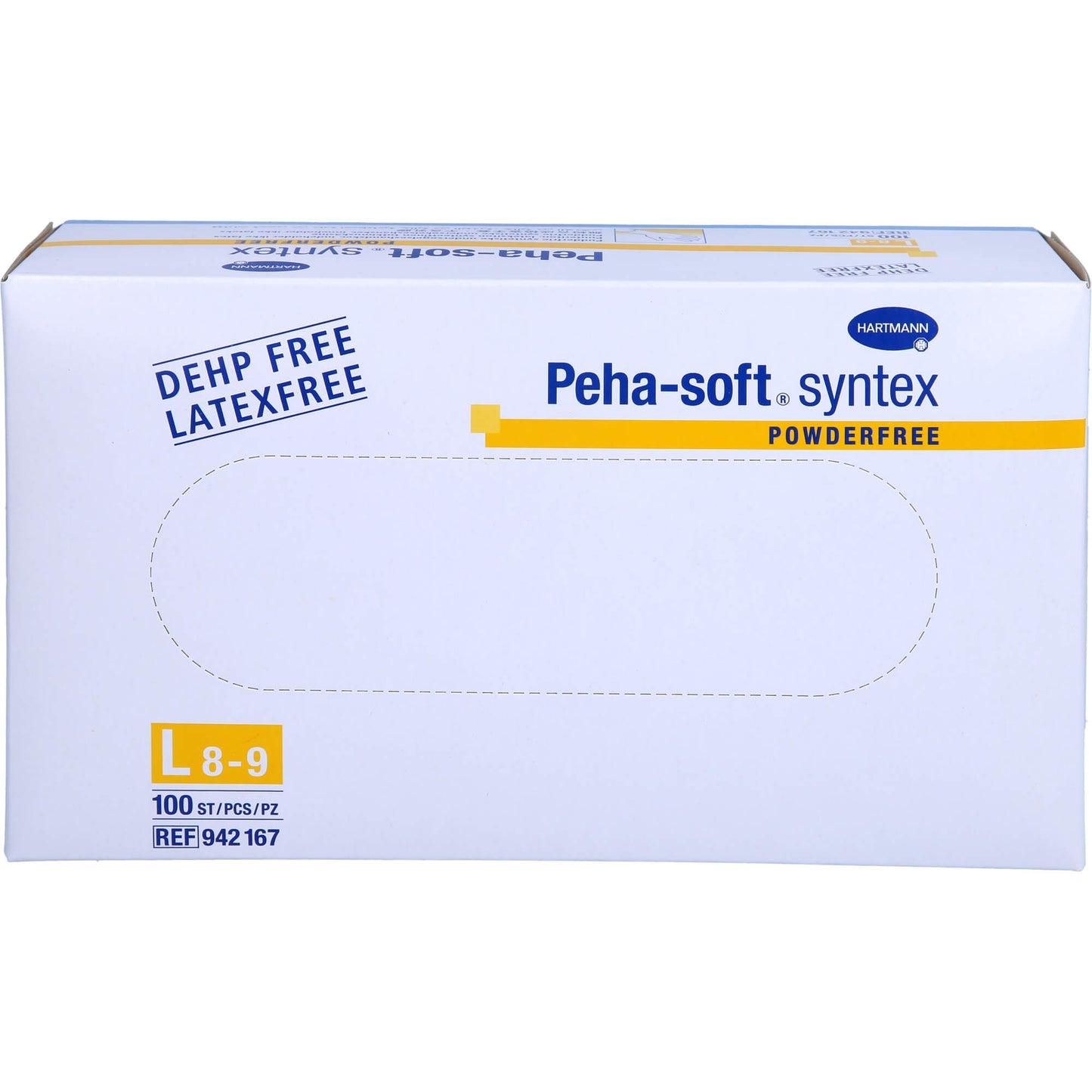 PEHA-SOFT Syntex Unters.Handsch.unste.pud.frei L 100 St