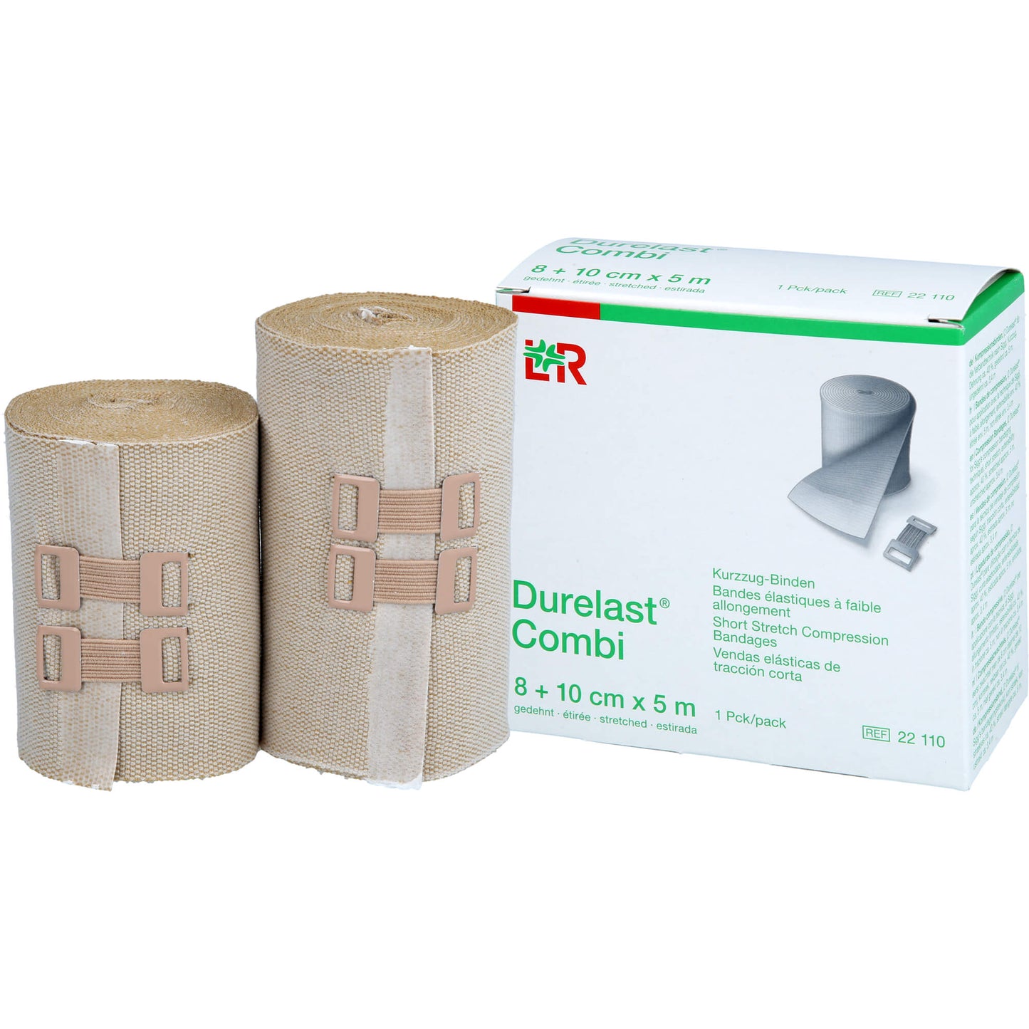 DURELAST Binde Combi 8 cmx5 m+10 cmx5 m 2 St