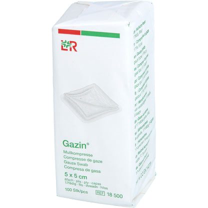 GAZIN Mullkomp.5x5 cm unsteril 8fach Op 100 St