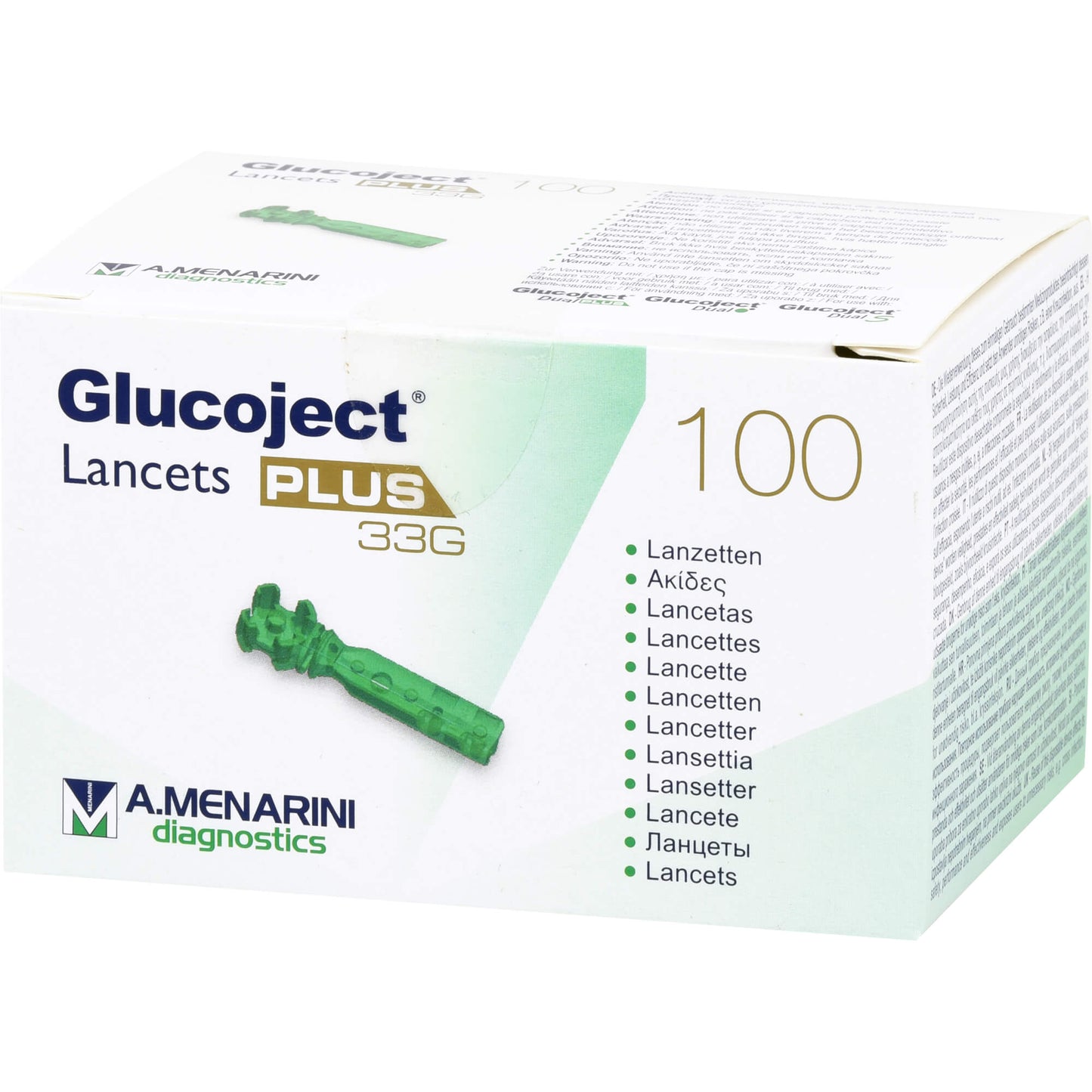 GLUCOJECT Lancets PLUS 33 G 100 St