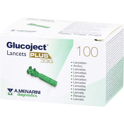 GLUCOJECT Lancets PLUS 33 G 100 St