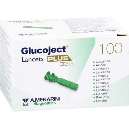 GLUCOJECT Lancets PLUS 33 G 100 St