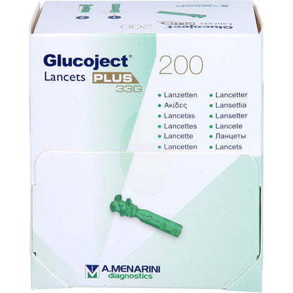 GLUCOJECT Lancets PLUS 33 G 200 St