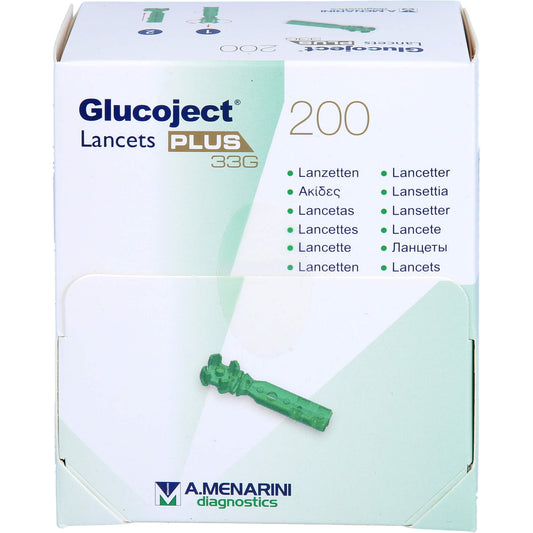 GLUCOJECT Lancets PLUS 33 G 200 St
