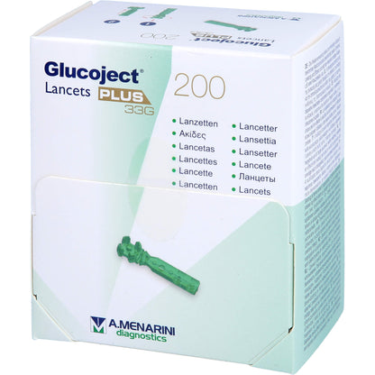 GLUCOJECT Lancets PLUS 33 G 200 St