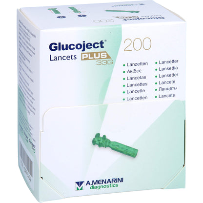 GLUCOJECT Lancets PLUS 33 G 200 St