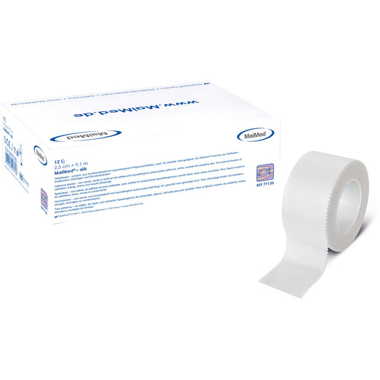 MAIMED Silk Heftpflaster 2,5 cmx9,1 m 12 St