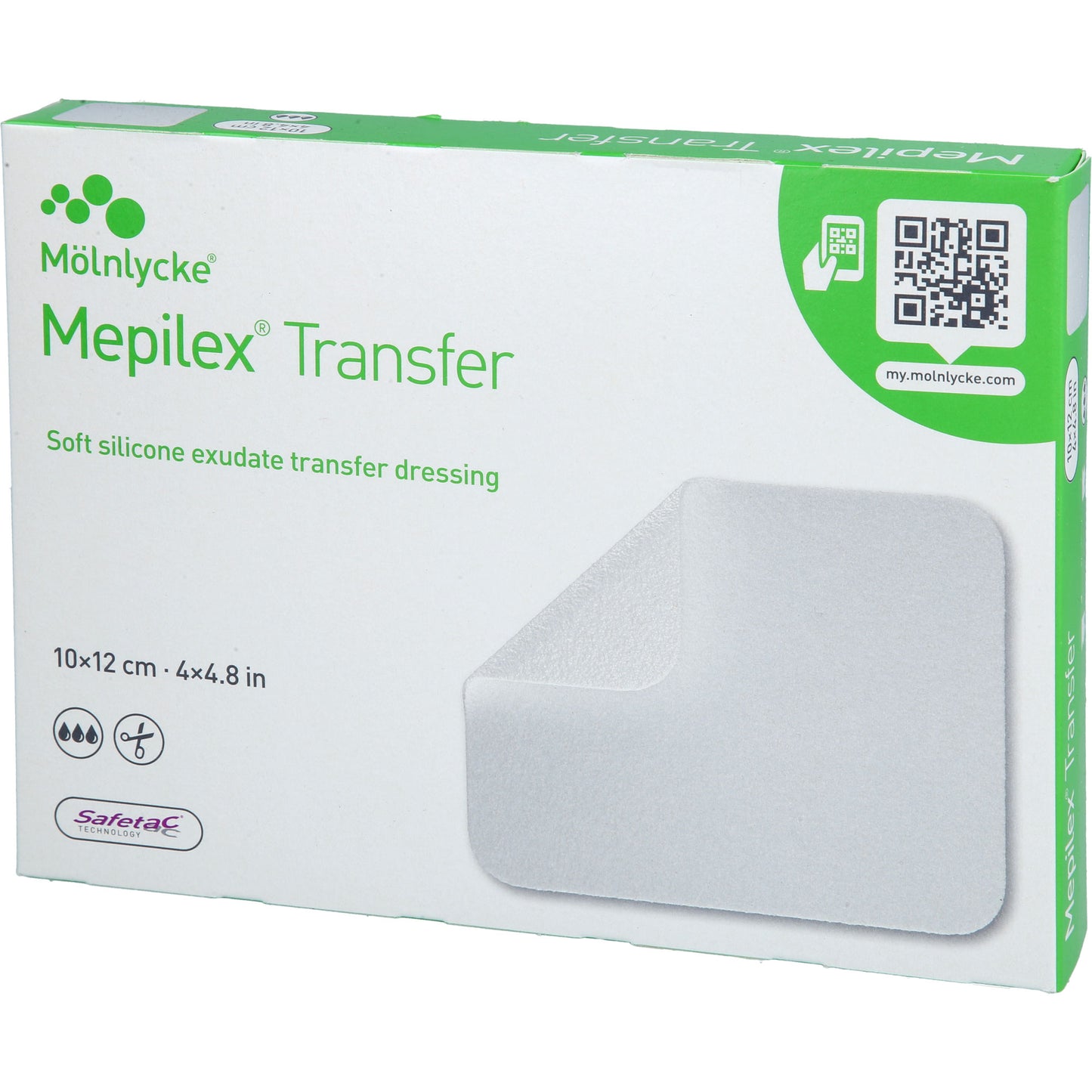 MEPILEX Transfer Schaumverband 10x12 cm steril 5 St