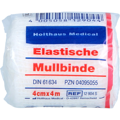 MULLBINDEN elastisch 4 cmx4 m 1 St
