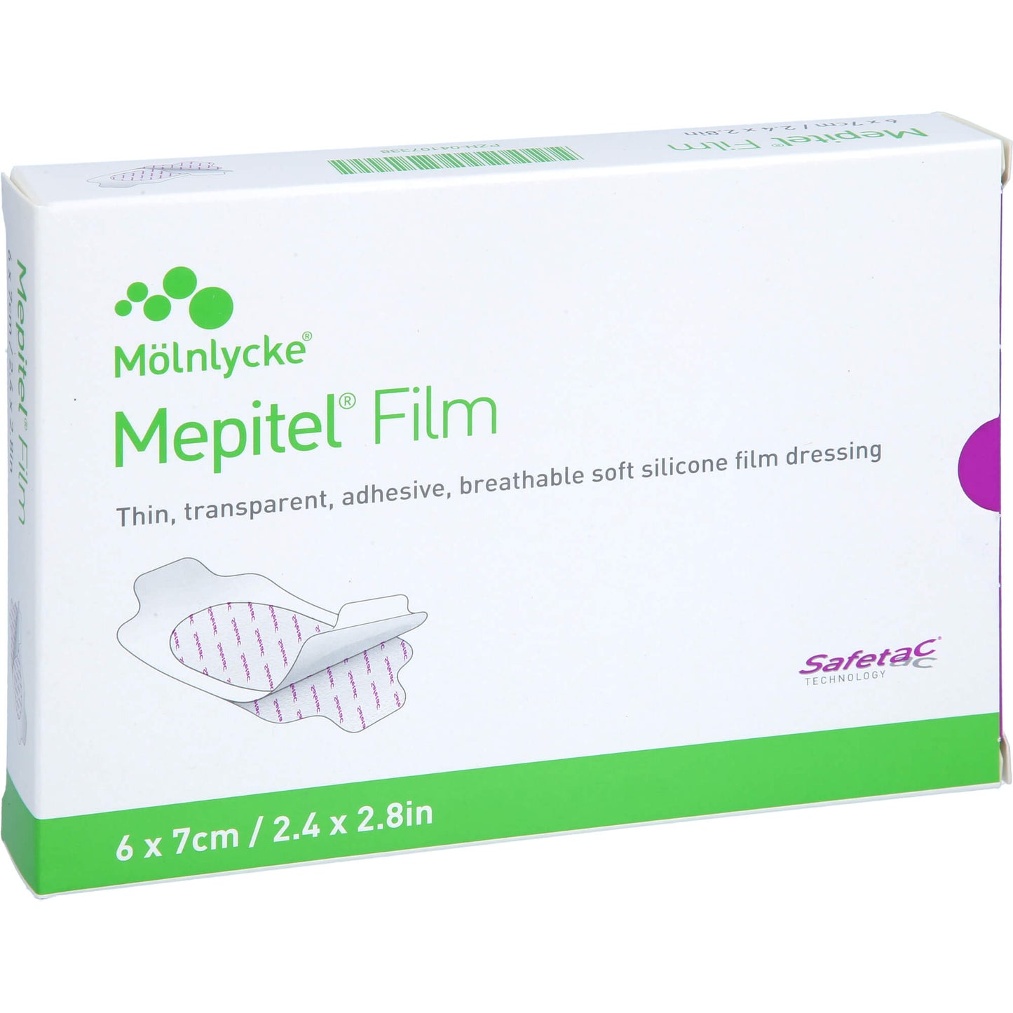 MEPITEL Film Folienverband 6x7 cm 10 St