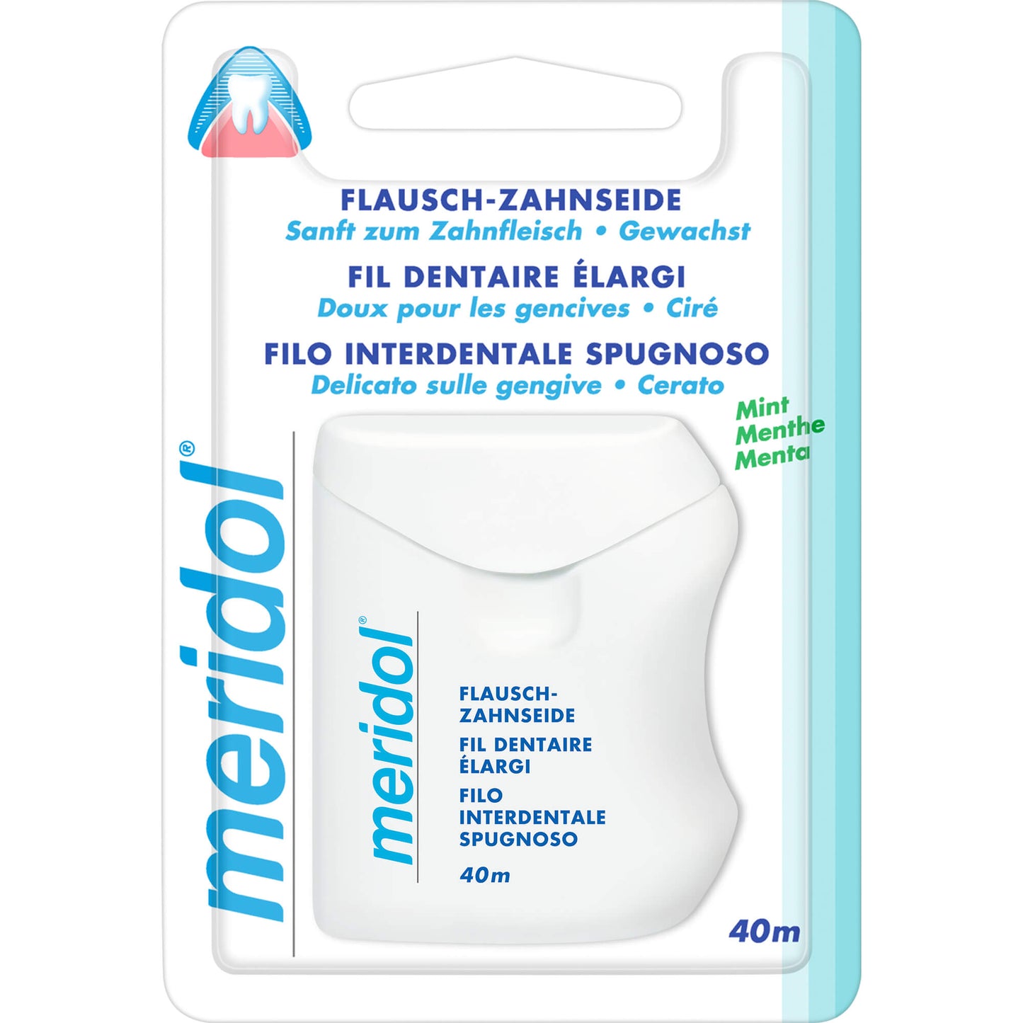 MERIDOL Flausch Zahnzeide gewachst 40 m
