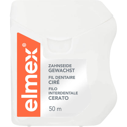 ELMEX Zahnseide gewachst mit Aminfluorid 50 m