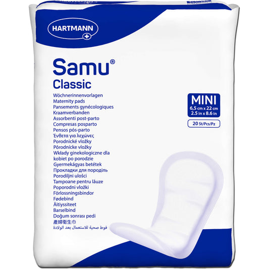 SAMU Wöchnerinnen Vorlagen Classic mini 6,5x22 cm 20 St