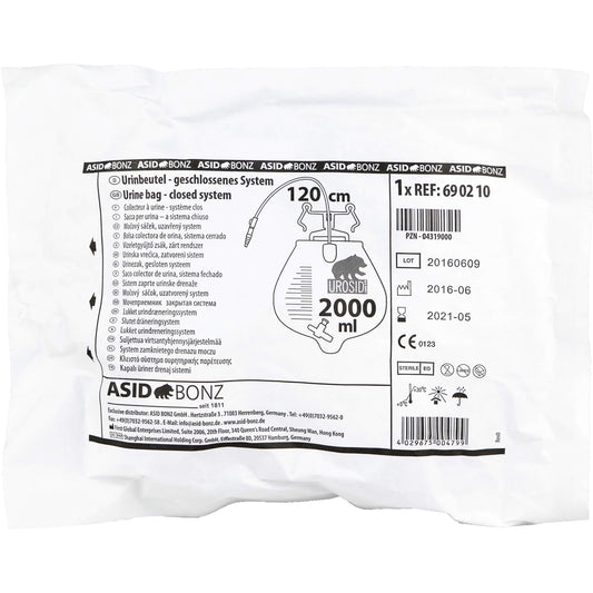 UROSID Urindrainage Syst.m.Tropfk.2 l 120 cm Schl. 1 St