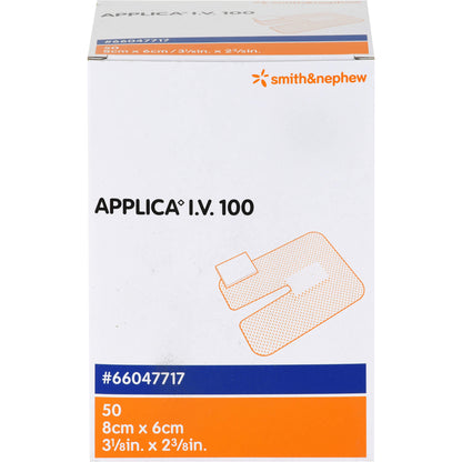 APPLICA I.V.100 Kanülenpflaster m.Saugpolster 50 St