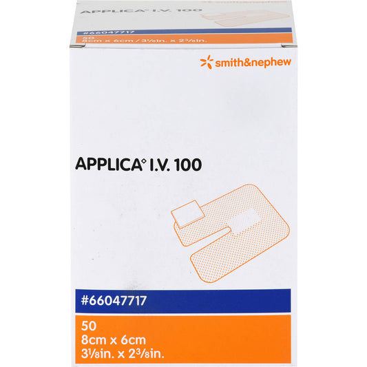 APPLICA I.V.100 Kanülenpflaster m.Saugpolster 50 St