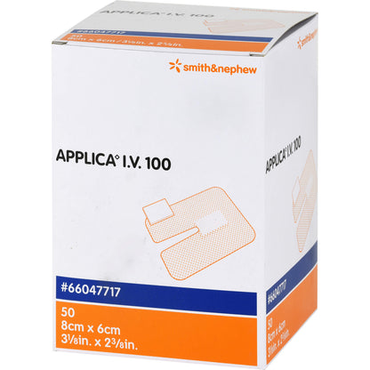 APPLICA I.V.100 Kanülenpflaster m.Saugpolster 50 St