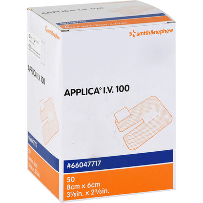 APPLICA I.V.100 Kanülenpflaster m.Saugpolster 50 St