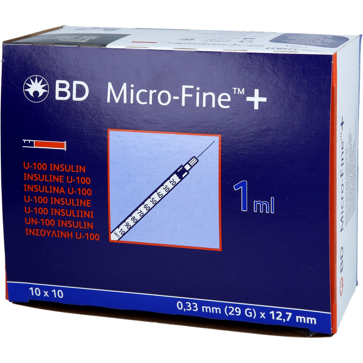 BD MICRO-FINE+ Insulinspr.1 ml U100 12,7 mm 100X1 ml