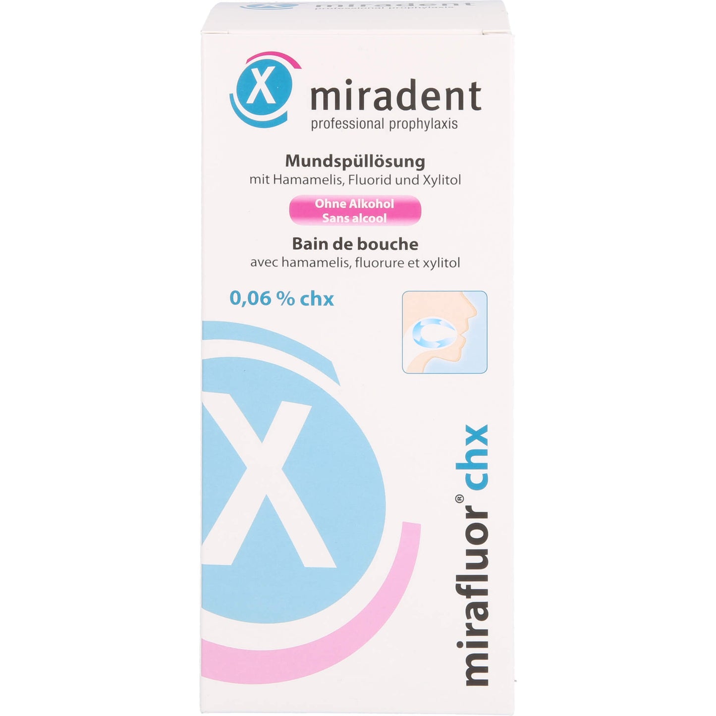 MIRADENT Mundspüllösung mirafluor CHX 0,06% 500 ml