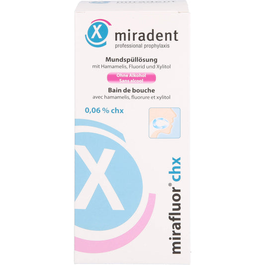 MIRADENT Mundspüllösung mirafluor CHX 0,06% 500 ml