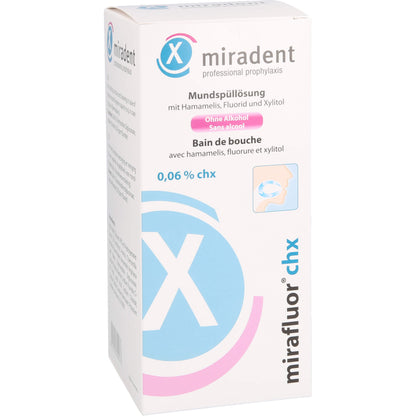 MIRADENT Mundspüllösung mirafluor CHX 0,06% 500 ml