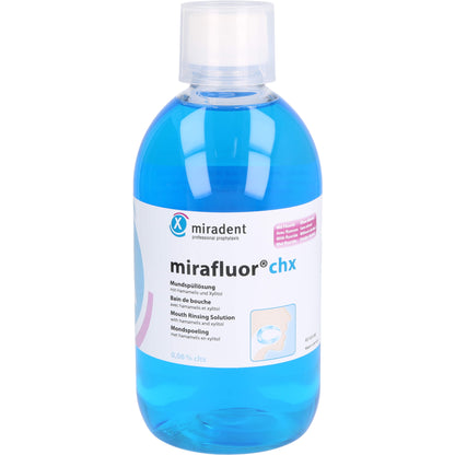 MIRADENT Mundspüllösung mirafluor CHX 0,06% 500 ml