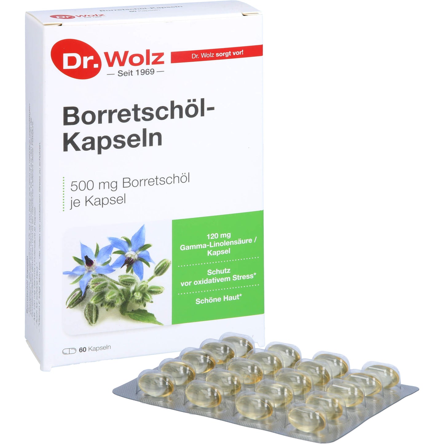 BORRETSCHÖL KAPSELN Dr.Wolz 60 St