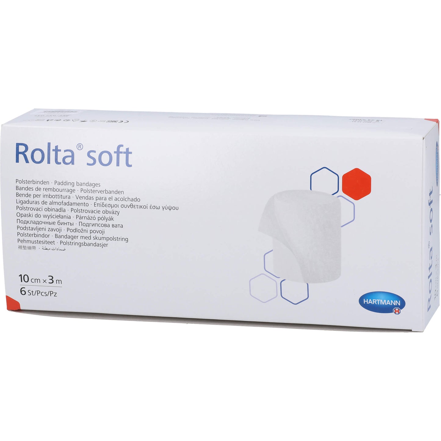 ROLTA soft synth.-Wattebinde 10 cmx3 m 6 St