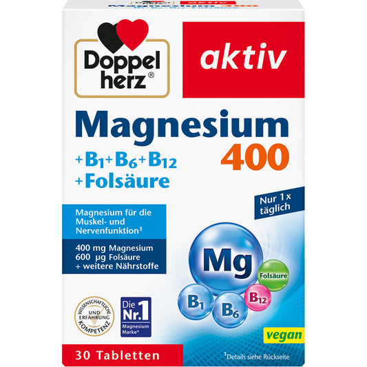DOPPELHERZ Magnesium 400 mg Tabletten 30 St