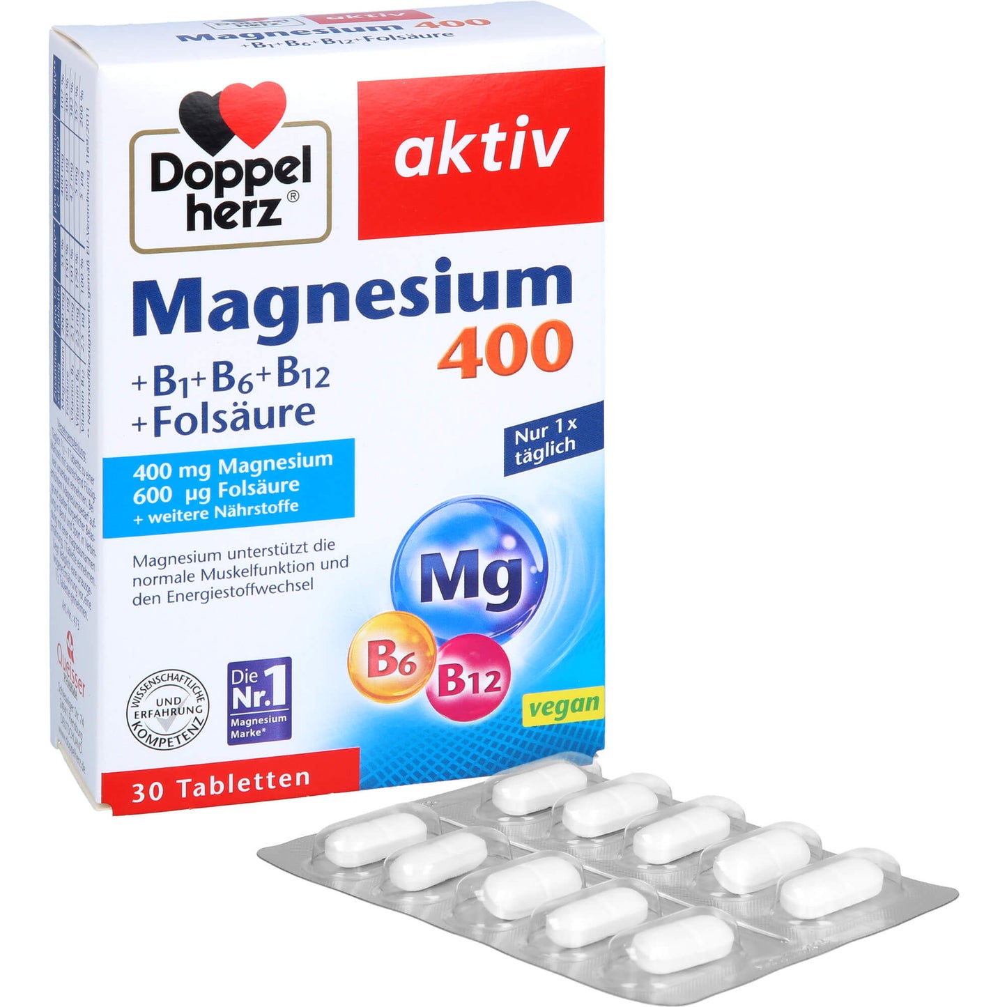 DOPPELHERZ Magnesium 400 mg Tabletten 30 St