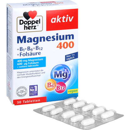 DOPPELHERZ Magnesium 400 mg Tabletten 30 St