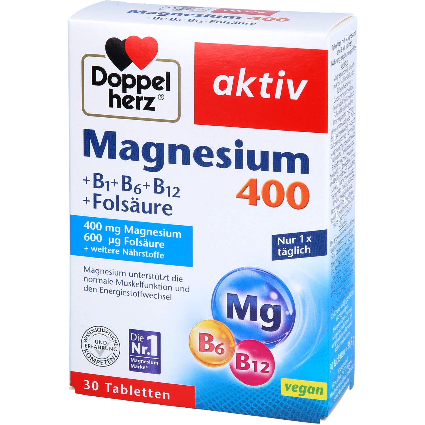 DOPPELHERZ Magnesium 400 mg Tabletten 30 St