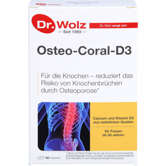 OSTEO CORAL D3 Dr.Wolz Kapseln 60 St