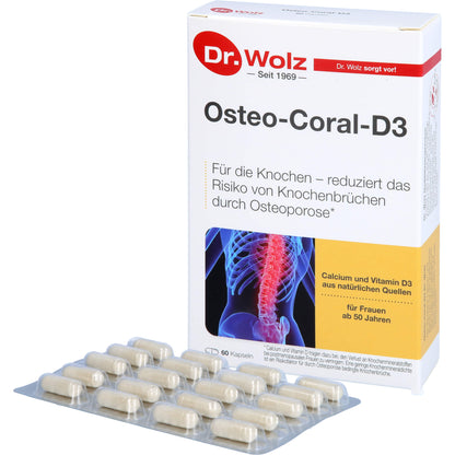 OSTEO CORAL D3 Dr.Wolz Kapseln 60 St