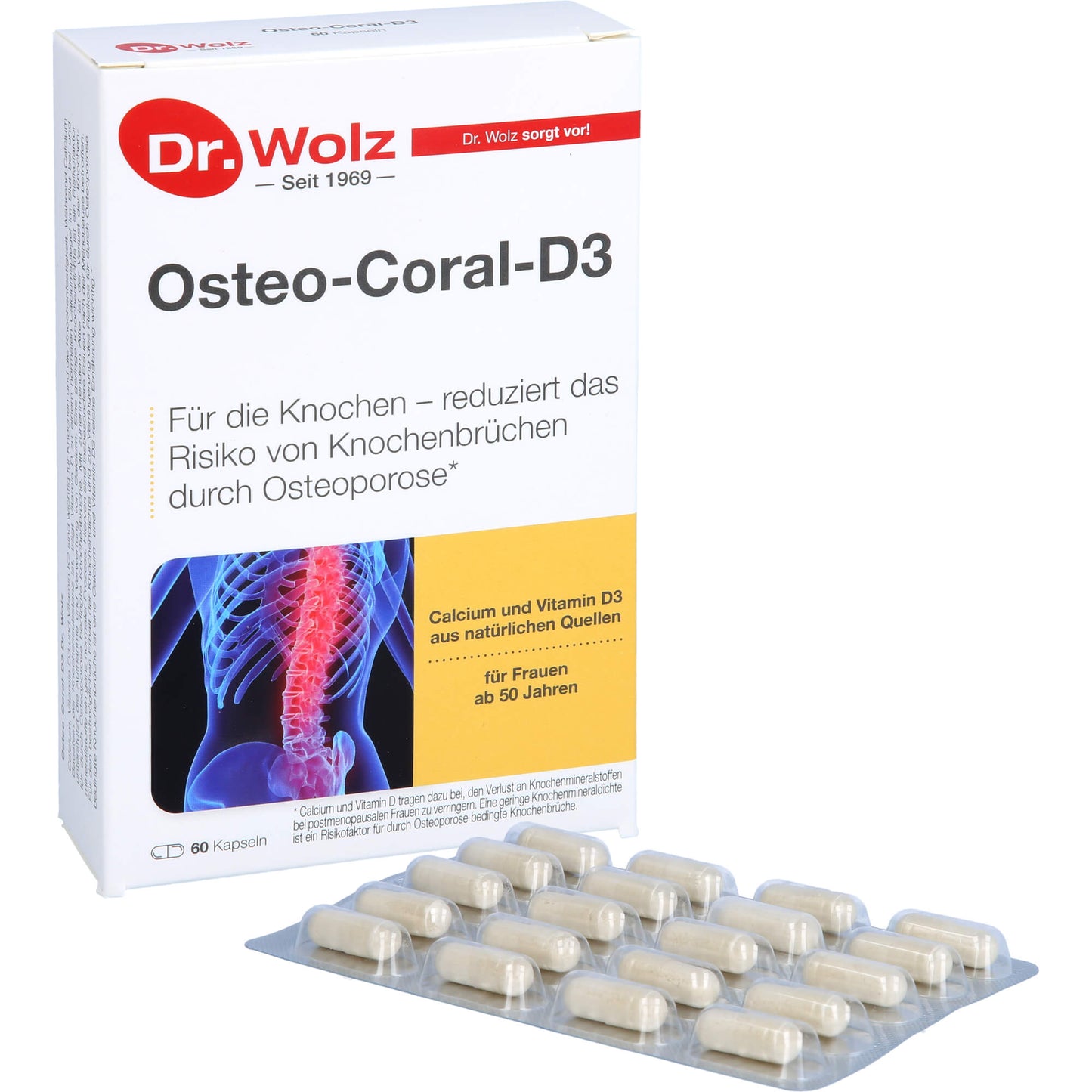 OSTEO CORAL D3 Dr.Wolz Kapseln 60 St