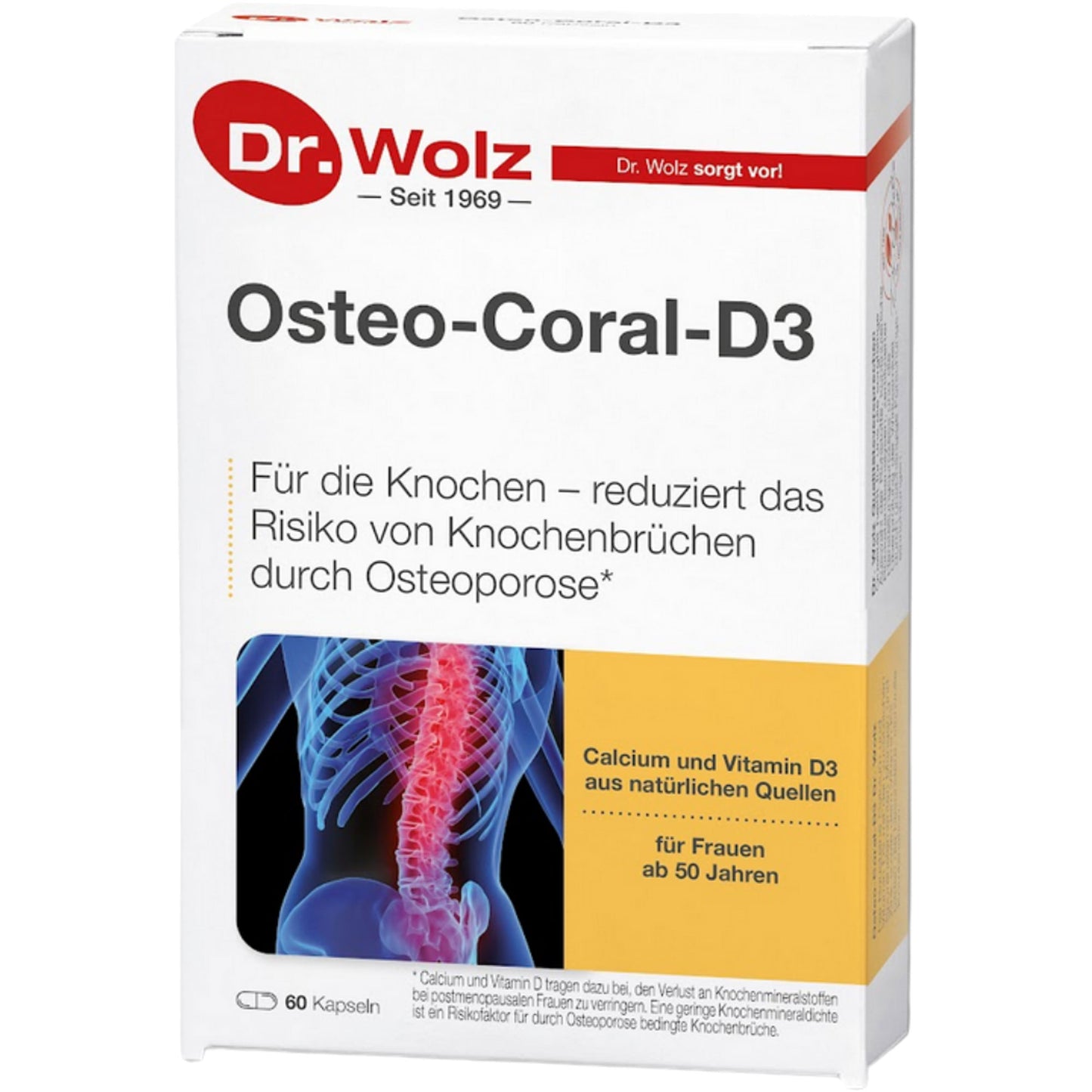 OSTEO CORAL D3 Dr.Wolz Kapseln 60 St