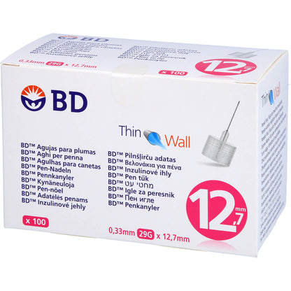 BD THIN Wall Pen-Nadeln 0,33 29 Gx12,7 mm 100 St