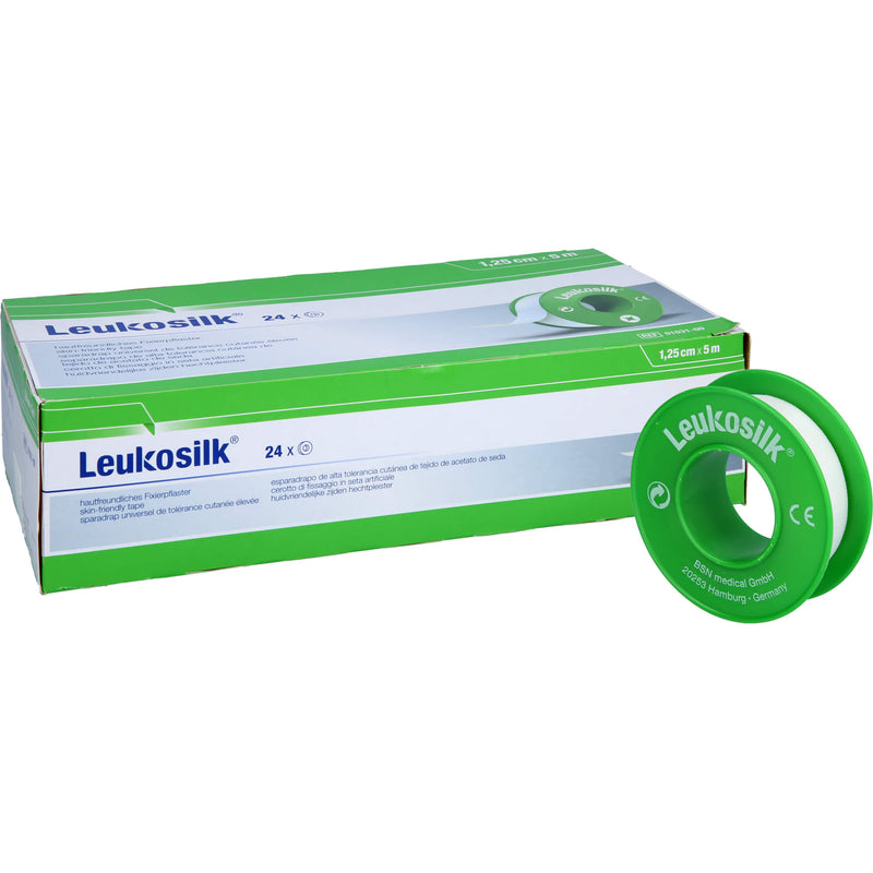 LEUKOSILK 5MX1.25CM 24 St