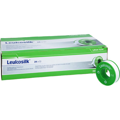 LEUKOSILK 1,25 cmx9,2 m 24 St