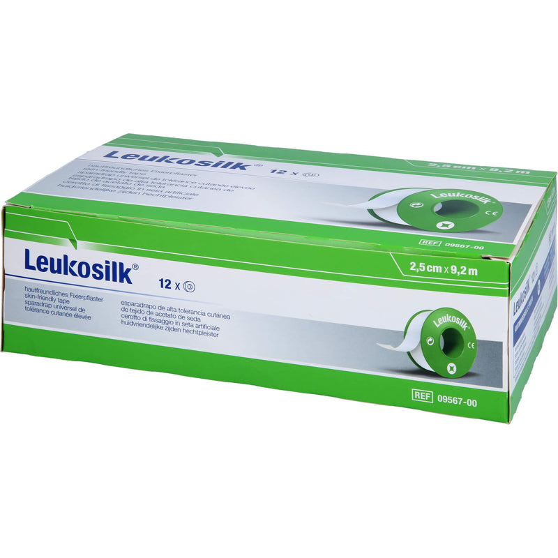 LEUKOSILK 9.2MX2.5CM 12 St