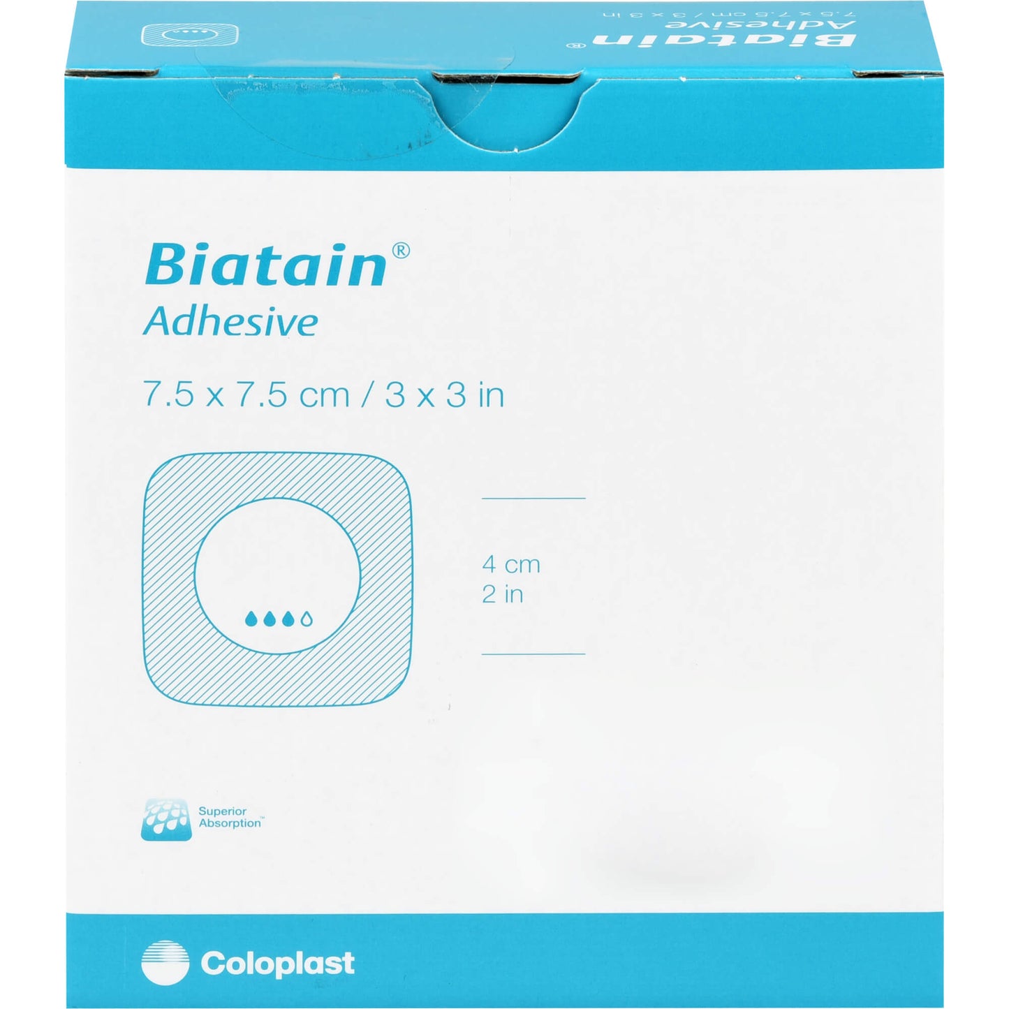 BIATAIN Schaumverband 7,5x7,5 cm selbst haftend 10 St