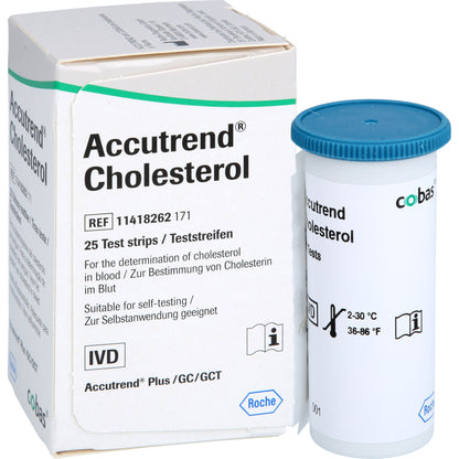 ACCUTREND Cholesterol Teststreifen 25 St