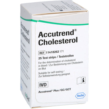 ACCUTREND Cholesterol Teststreifen 25 St
