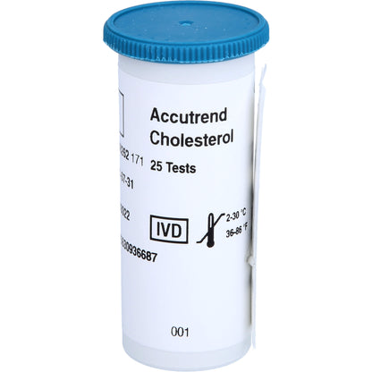 ACCUTREND Cholesterol Teststreifen 25 St